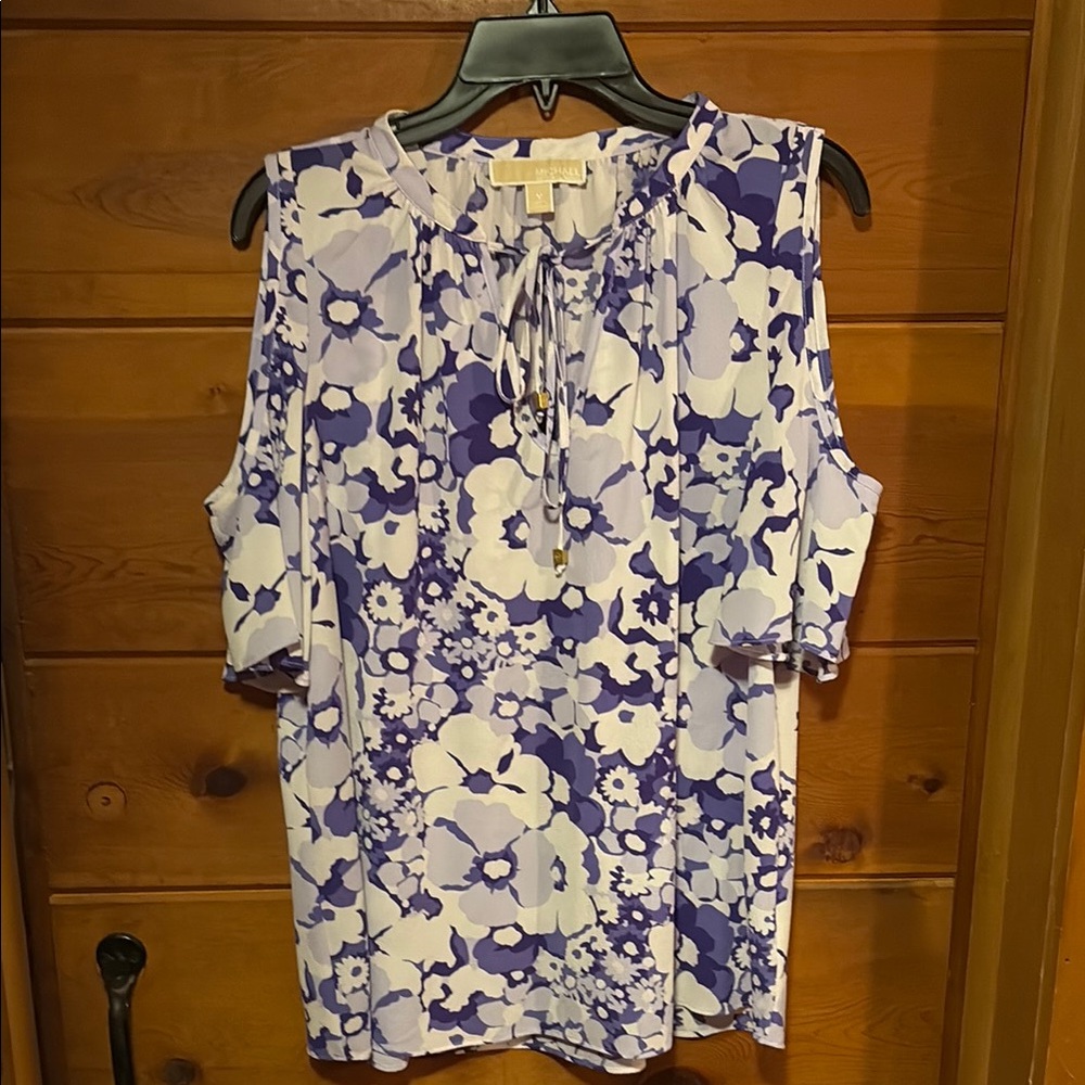 Michael Kors cold shoulder blouse